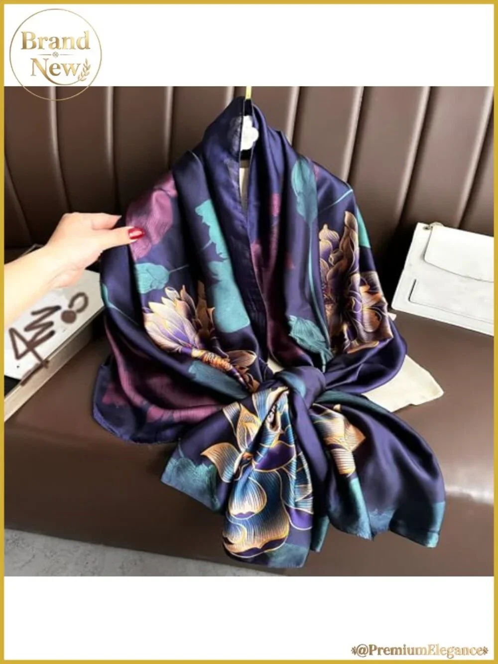 Satin Scarf for Women Large Silky Wrap Hair Neck Shawl 70.8x35.4